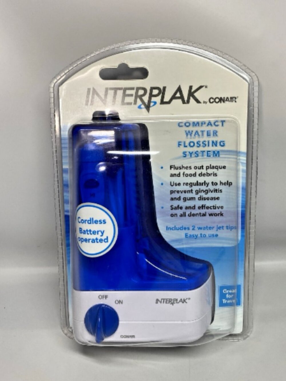 INTERPLAK Conair Compact Dental Water JET Flossing System Model WJX -NEW Sealed